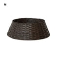 thumbnail image 3 of Langgg Naturally Designed Christmas Tree Base Crafted Water Hyacinth Woven Patterns Easy dark brown medium size, 3 of 6