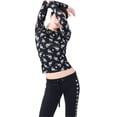 thumbnail image 1 of Aeropostale Womens Bird Bouquet Basic T-Shirt, Black, Juniors, X-Small, 1 of 2