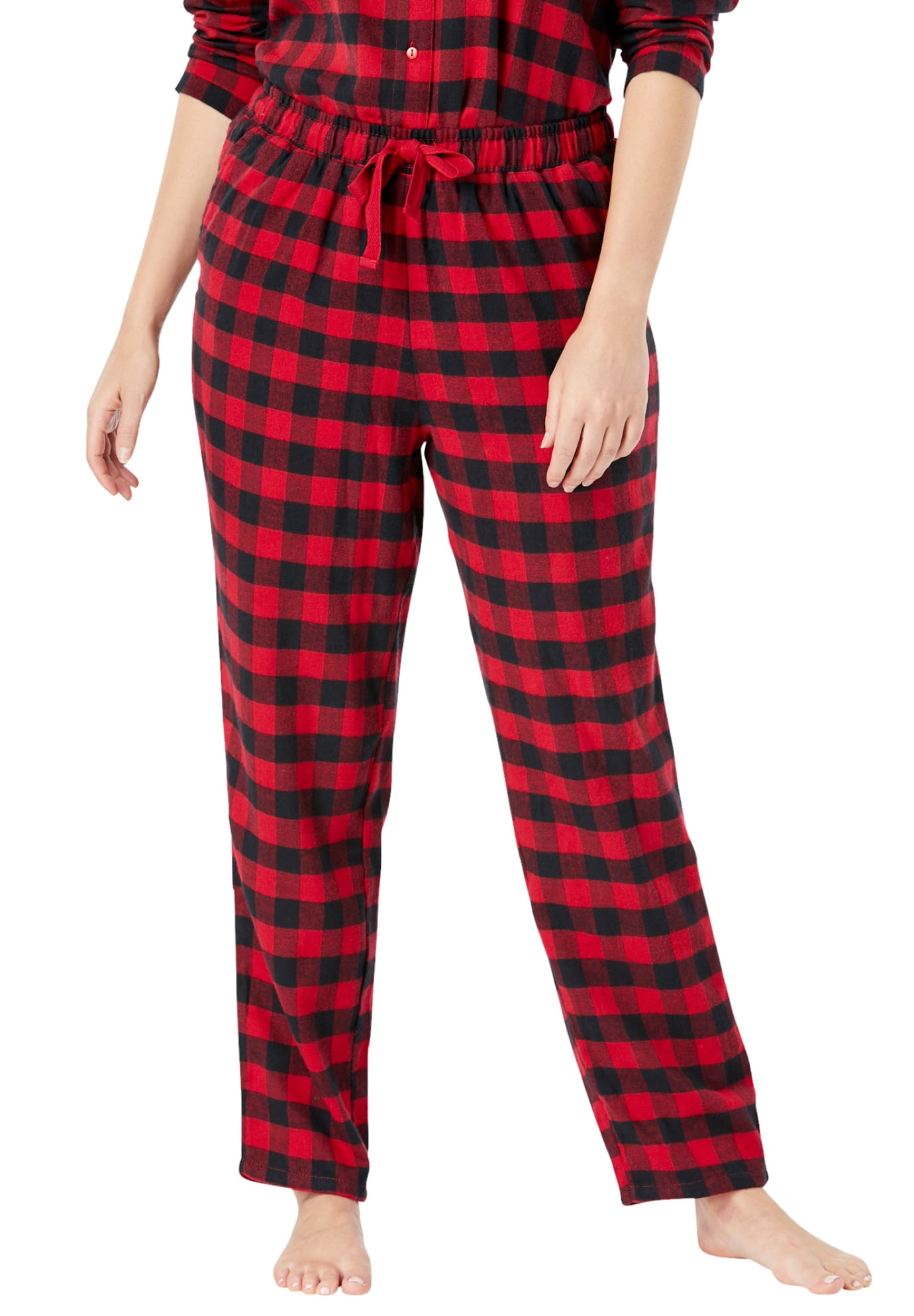 women's plus size flannel pajama pants