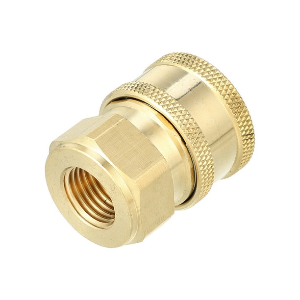Adaptador de pistola de acoplamiento de lavadora a presión universal para automóvil, bronce M14 x 1.5