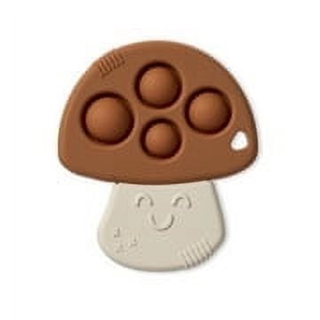 (2 pack) Itzy Ritzy Bitzy Pop Unisex Teether - Brown Mushroom