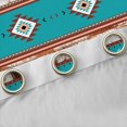 thumbnail image 4 of Manfei Rustic Western Aztec Black Out Curtains,Country Farmhouse Lodge Curtains Pack of 2 (42x63 Each),Cyan Brown Bedroom Curtains For Men Women,Breathable Home Decor, 4 of 6