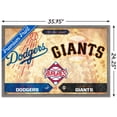 thumbnail image 3 of MLB Rivalries - Los Angeles Dodgers vs San Francisco Giants Wall Poster, 22.375" x 34" Framed, 3 of 6