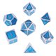 thumbnail image 2 of Familia de Dados Poliédricos de Aleación de Zinc de Dados D4-D20 para s de Copa Azul claro CUTICAT Juego de dados poliédricos, 2 of 7