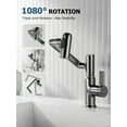 thumbnail image 5 of Lefton Rotatable Bathroom Faucet with Temperature Display in Fahrenheit (Batteries-Free), 3 Water Outlet Modes, Grey, BF2204-2, 5 of 7
