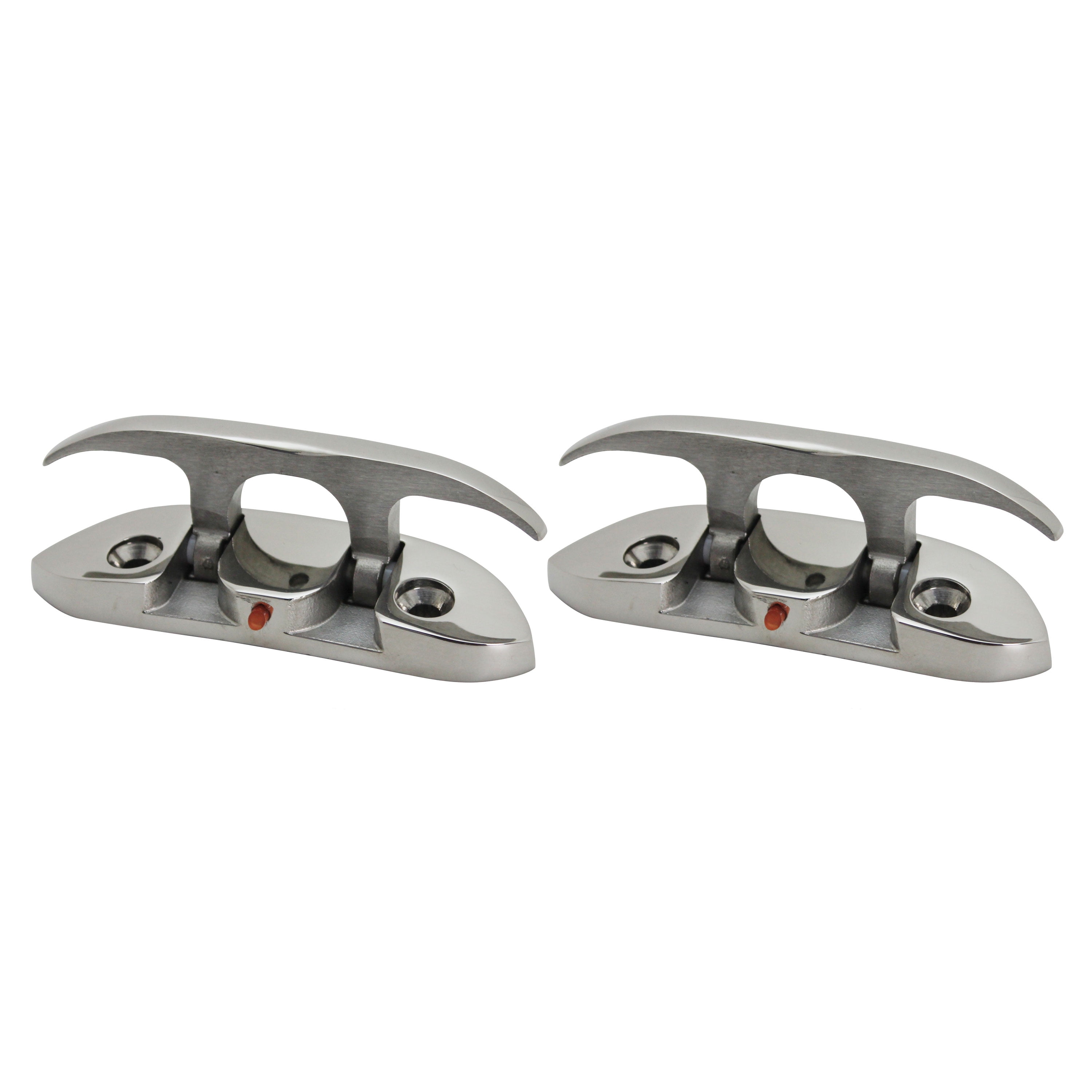 Extreme Max 3006.6631.2 Folding Stainless Steel Cleat – 4-1/2”, Value 2-Pack