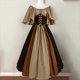 thumbnail image 3 of Medieval Costume Women's Short Sleeve Gothic Dress Halloween Carnival Costume Vintage Party Dress Prom Dress Medieval Dress Women's Cocktail Dress, 3 of 5