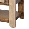 thumbnail image 3 of Fena 55 Inch 4 Drawer Sofa Table, 2 Barn Doors, Shelf, Multicolor Pine Wood- Saltoro Sherpi, 3 of 5