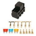 thumbnail image 6 of Ana 4-Slot Relay Fuse Holder Box 3 Blade Fuses Socket Holder for Automotive Boat, 6 of 9