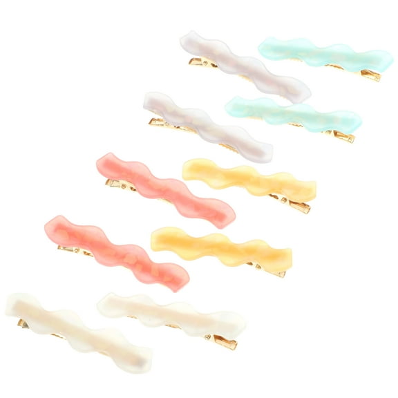 KONTONTY 10Pcs Womens Hair Clips Alligator Style for Parties Weddings Proms Assorted Color