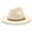 Beige, variant on Fedora Hats for Men Women Felt Jazz Hat Wide Brim Panama Hat with Belt Buckle