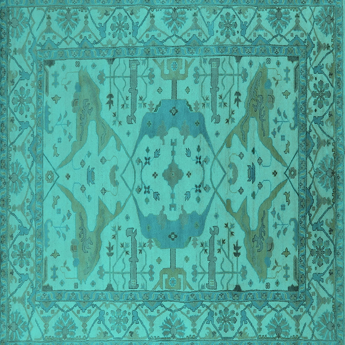 Turquoise Rug Texture Ahgly Company Machine Washable Indoor Square Oriental Turquoise Blue ...