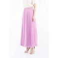 thumbnail image 3 of Lilac Chiffon Pleated Maxi Skirt with Elastic Waist Band, 3 of 5