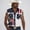 Blue, variant on fnnxeal Mens Red Patriotic USA Flag Sleeveless Button Down Shirt Casual Western Frayed Top with Chest Pockets Relaxed Fit for Holiday Daily WearSize 2XL