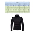 thumbnail image 3 of Douhoow Men Winter Warm Turtleneck Pullover Long Sleeve Slim Fit Jumper Tops, 3 of 7