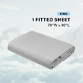 thumbnail image 2 of Moisture Wicking Fitted Sheet ONLY Super Soft, Fade Resistant, All Elastic Deep Pocket Fits Up to 16" Mattress - Warm Weather Cooling Sheets for Night Sweats, King, Grey, 2 of 6