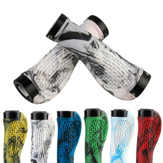 SPRING PARK 1Pair Bike Handlebar Grips,Comfort Bicycle Bar Lock Grips, Rubber Anti-Slip Designed for Handlebars