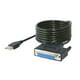 thumbnail image 2 of Cable USB Impresora SABRENT CB-DB25 USB2.0 a Parallelo 1.8mt, 2 of 7