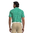 thumbnail image 2 of Ben Hogan Men's and Big Men’s Linear Flamingo Print Short Sleeve Golf Polo Shirt, up to Size 5XL, 2 of 7