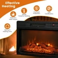 thumbnail image 5 of Costway 23" Electric Fireplace Insert Heater w/ Log Flame Effects Remote Control 1400W, 5 of 10