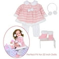 thumbnail image 3 of Pink Winter Coat & Boots Outfit for Reborn Dolls – Fits 22-Inch Dolls, 3 of 5