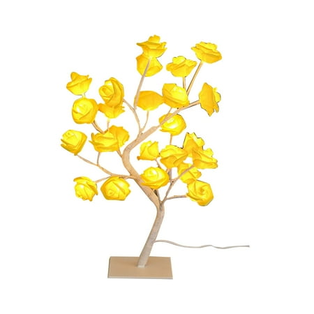 

ruchs Nightlight Detachable Base USB LED Rose Tree Light Decorative Night Light