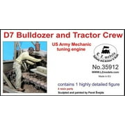 1/35 D7 Bulldozer & Tractor US Army Mechanic Tuning Engine for MZZ (Resin)