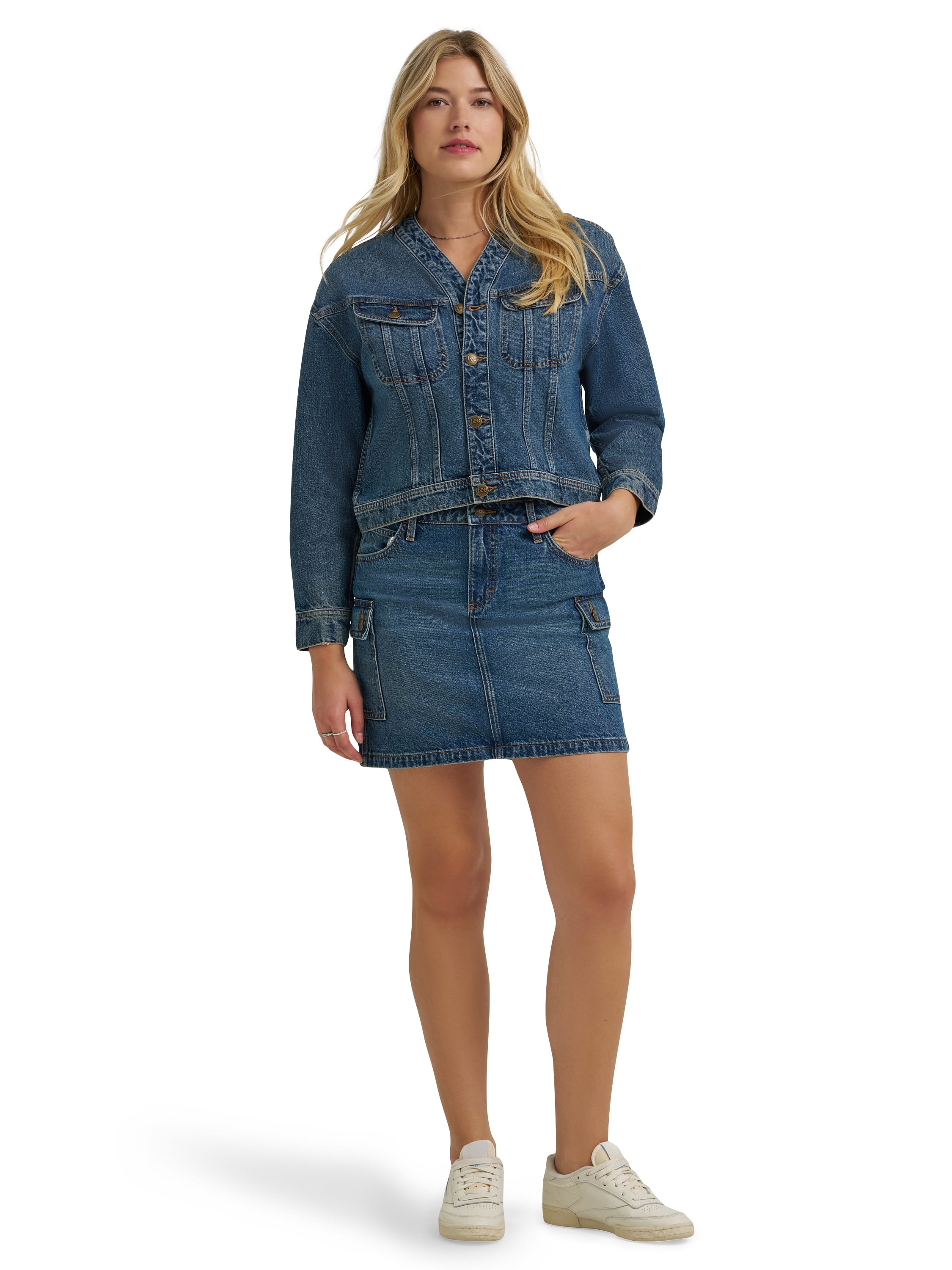 Lee® Women's Heritage Denim Cargo Mini Skirt, Sizes 2-18