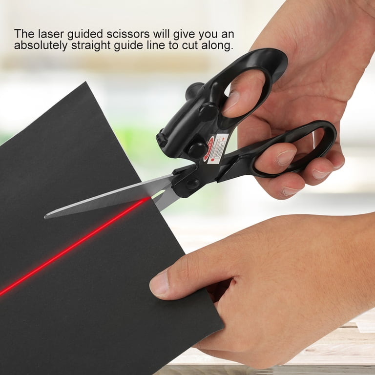 Professional Laser Guided Sewing Scissors Cuts Straight Fast For Fabric Paper Crafts Upgraded Ergonomic Handle Art Craft