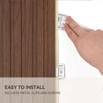 thumbnail image 5 of Upick WPC Slat Wall Panels, 8 Pack 94 x 6.57 in 3D Wood Wall Panels Fluted Textured for Interior Wall Decor, Teak, 5 of 8