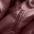 thumbnail image 4 of Zpanxa Leather Jacket Women Solid Color Long Sleeve Casual Jacket Warm Cozy Comfortable Classic Versatile Trendy Winter Outerwear, 4 of 8