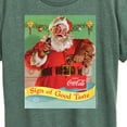 thumbnail image 3 of Coca-Cola - Sip Of Good Taste Vintage Coca Cola Santa - Women's Short Sleeve Graphic T-Shirt, 3 of 5
