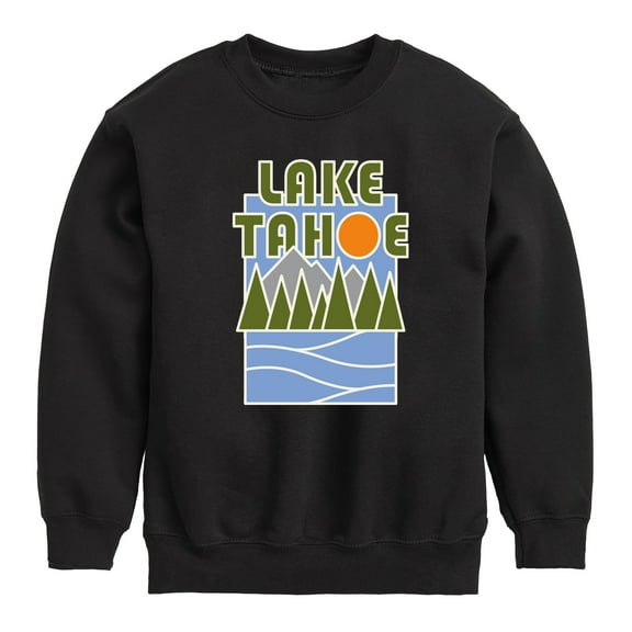 Instant Message - Lake, Tahoe - Toddler & Youth Crewneck Fleece Sweatshirt