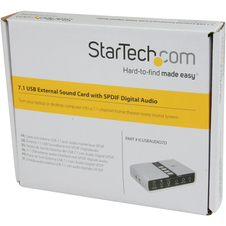7.1 USB Audio Adapter External Sound Card 