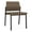 Castillo Quarry, variant on Avon Reception Waiting Armless Chair UPH Seat Back / Black Steel / Black