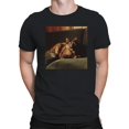 thumbnail image 2 of Tortie Cat on Velvet Sofa Men's T-shirt, 2 of 3