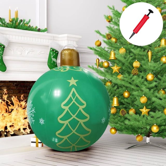 Décoration de Noël Gonflable - Pendentif Festif pour Cour Extérieure, Jouet en PVC Imprimé pour Ambiance de Vacances, Décoration de Cour Résistante aux Intempéries