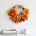 thumbnail image 2 of FAROOT Halloween Simulation Garland Maple Leaf Pine Cone Burlap Bow, 2 of 7