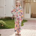 thumbnail image 1 of Pijama de seda de hielo para mujer, traje de Casa de manga larga con solapa, estilo Ins, a la moda, novedad de primavera y verano, 2023, 1 of 4