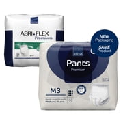 Abena Premium Pants M3 Disposable Underwear Pull On with Tear Away Seams Medium, 1000021324, 50, 180 Ct
