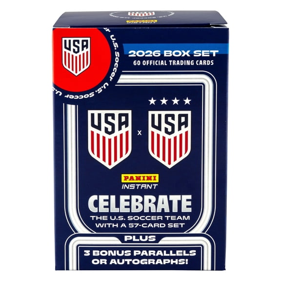 Collectible 2026 Panini Instant US Men's and Women's Team Soccer Trading Card Box Set