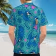 thumbnail image 6 of High Quality Hawaiian Shirts for Men Short Sleeve Aloha Beach Shirt Floral Summer Casual Button Down Shirts Blouses S479JF, 6 of 7