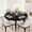 Black, variant on Kicctian 47" Industrial Round Dining Table for 4-6, Sturdy Wooden Kitchen Table with Metal Frame, Large Circle Table for Dining Room, Kitchen– Chairs Not Included,Brown