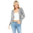 thumbnail image 1 of MixMatchy Women's Soft Basic Long Sleeve Button Down Classic V-Neck Knit Cardigan Sweater, 1 of 7