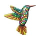 thumbnail image 2 of Adorno de pared de colibrí de metal | Escultura para valla de jardín exterior | Decoración colgante de pájaros para el hogar, patio, jardín | Adorno de pared de pájaros de metal decorativos, 2 of 3