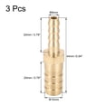 thumbnail image 2 of Unique Bargains 6mm to 4mm Hose ID Brass Reducer Barb Hose Fitting Straight Connector Coupler Tubing Adapter 3 pcs, 10mm x 6mm, 2 of 3