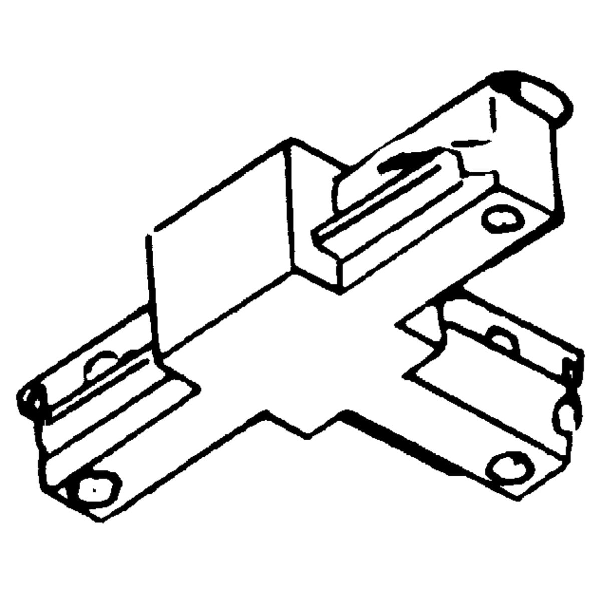 Alpha Trak Inside-Left Polarity T Connector