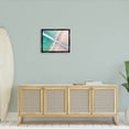 thumbnail image 2 of Aerial Ocean Beach Bridge Coastal Photograph Jet Black Framed Art Print Wall Art, 2 of 6