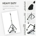 thumbnail image 3 of Vaisoeny Hi Hat Stand, Double Braced Three Legs Hi-Hat Stand with Widened Non-Slip Rubber feet , Adjustable Height 23.6" to 39.3"(V-CC-JKC07), 3 of 6