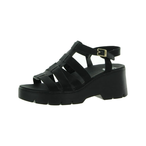 Dr. Scholl's Shoes Womens Check It Out Strappy Ankle Strap Wedge Sandals